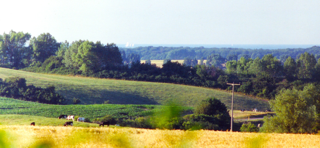 Landschaft Richtung Ostsee vom Ferienhof aus